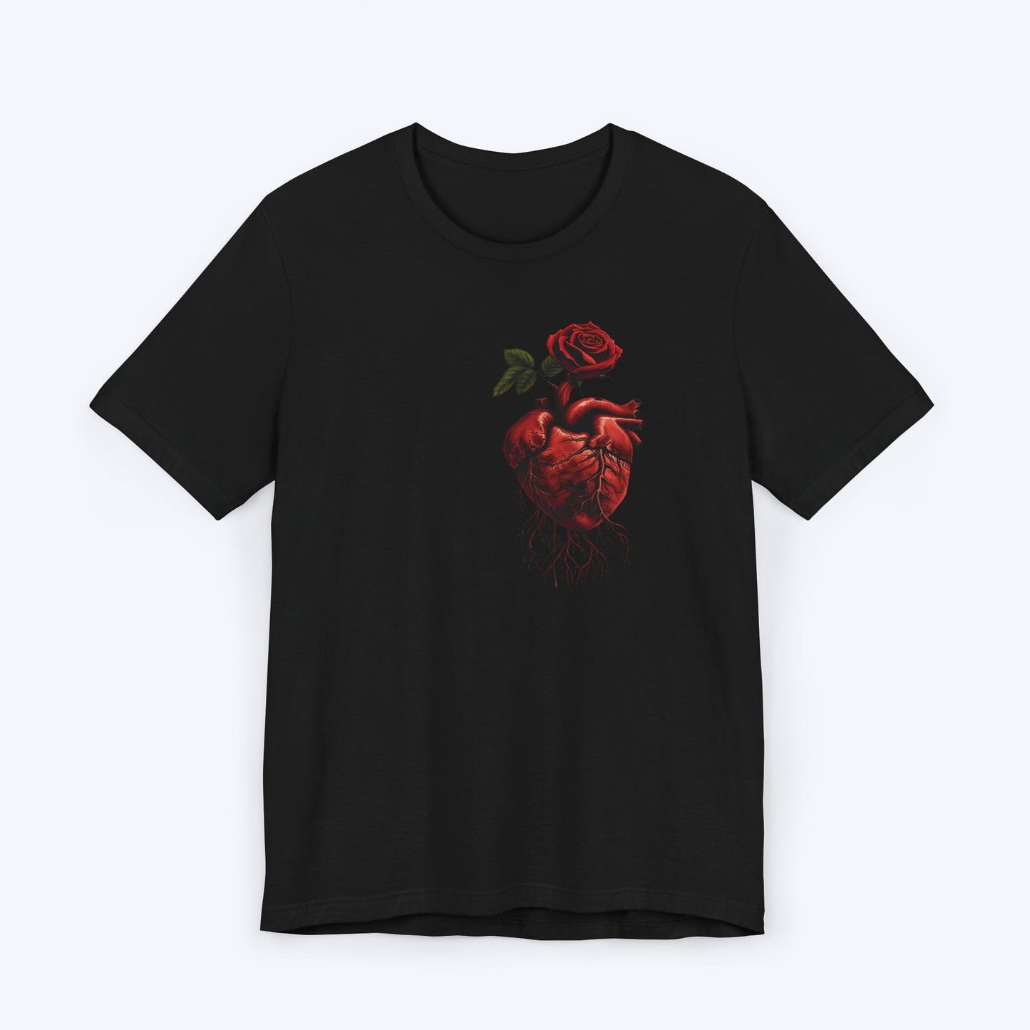 T-Shirt Black / S Rose Heart T-shirt