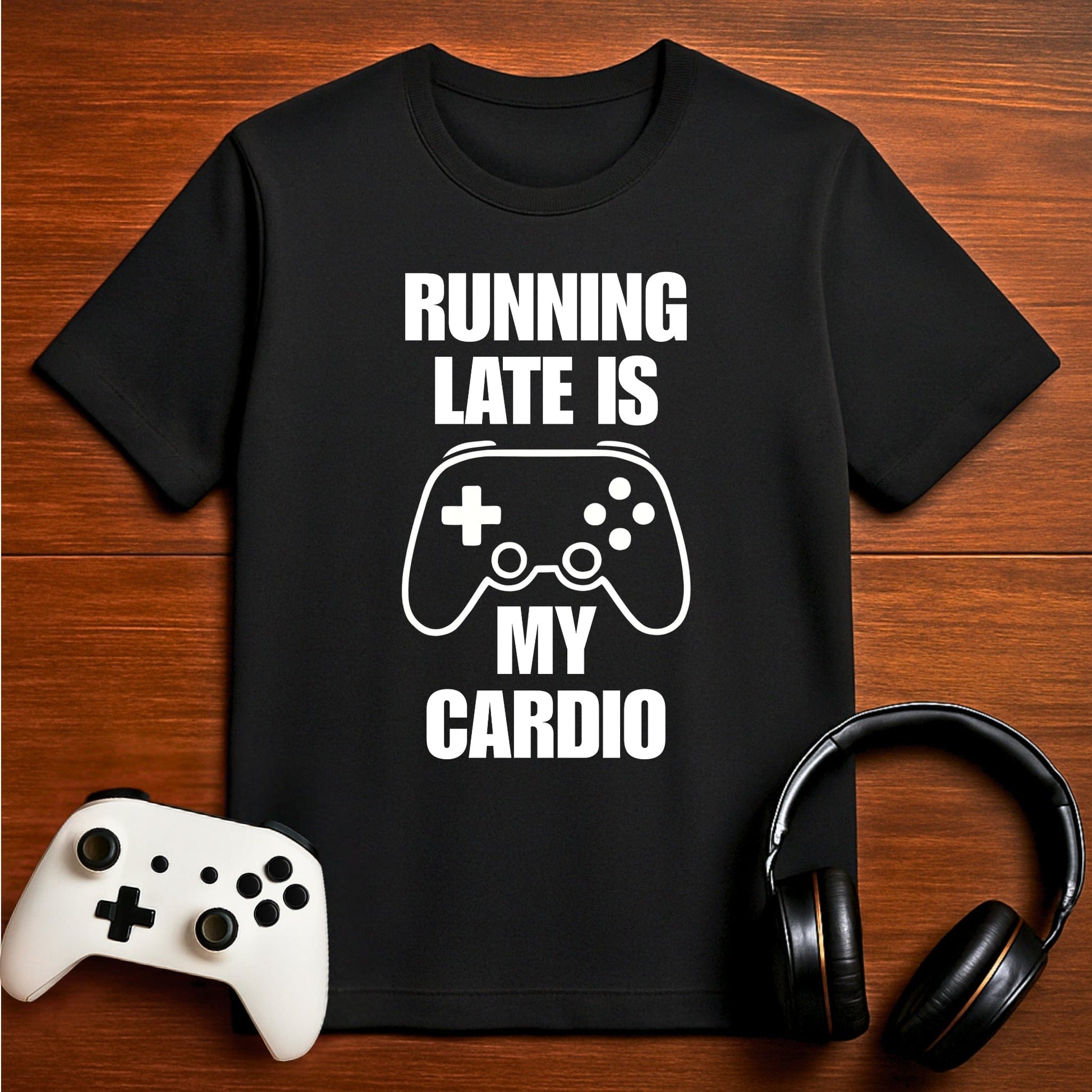 T-Shirt Black / S Running Late Is My Cardio T-shirt