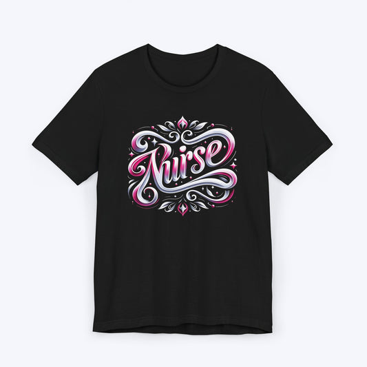 T-Shirt Black / S Scripted Spades Nurse T-shirt