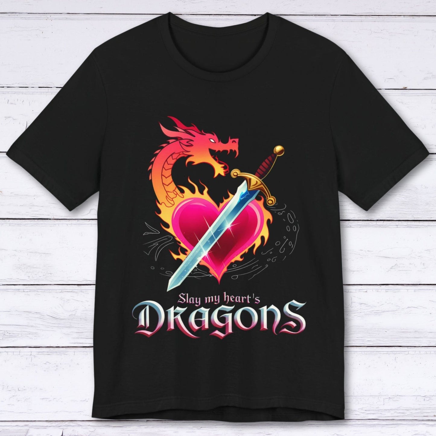 T-Shirt Black / S Slay My Heart's Dragons T-shirt