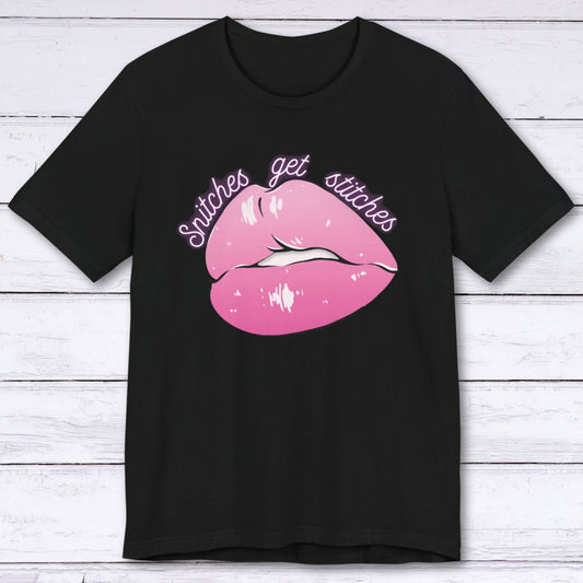 T-Shirt Black / S Snitches Get Stitches T-shirt