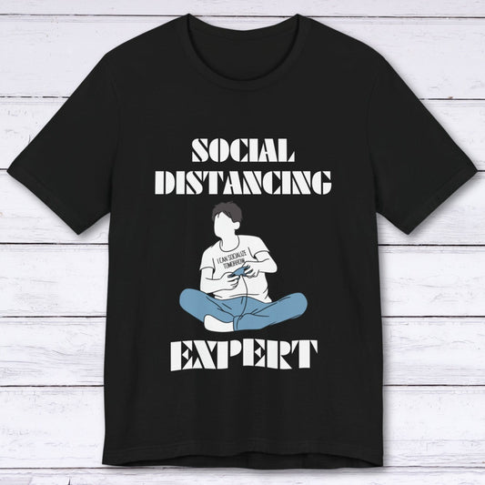 T-Shirt Black / S Social Distancing Expert T-shirt