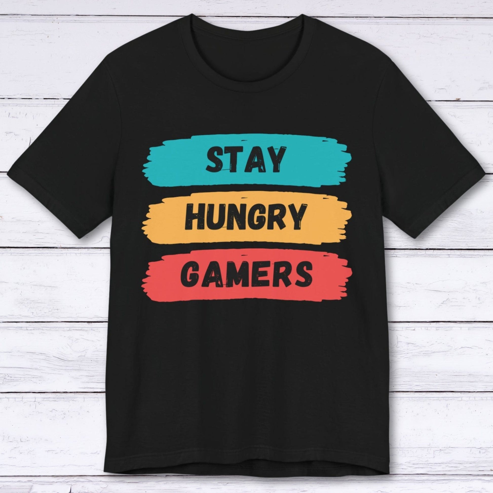 T-Shirt Black / S Stay Hungry Gamers T-shirt