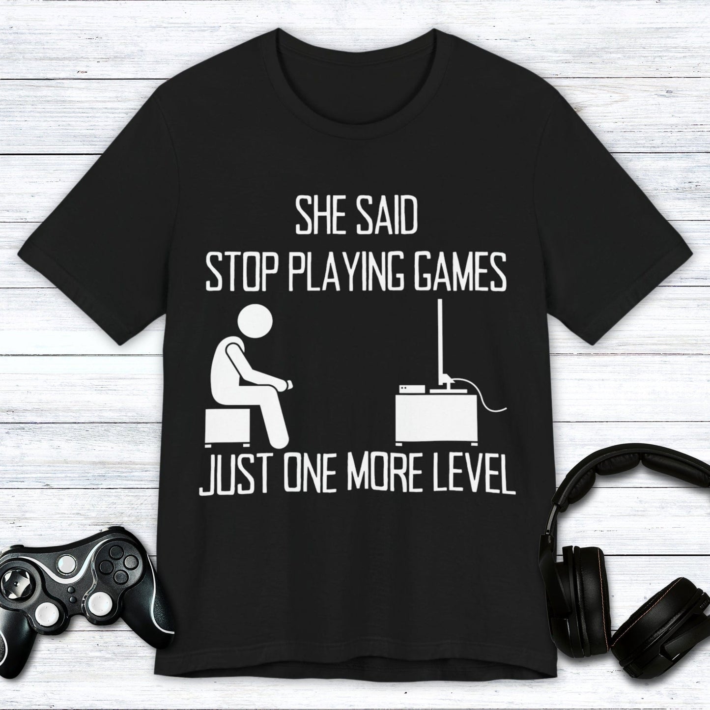 T-Shirt Black / S Stop Playing Games T-shirt