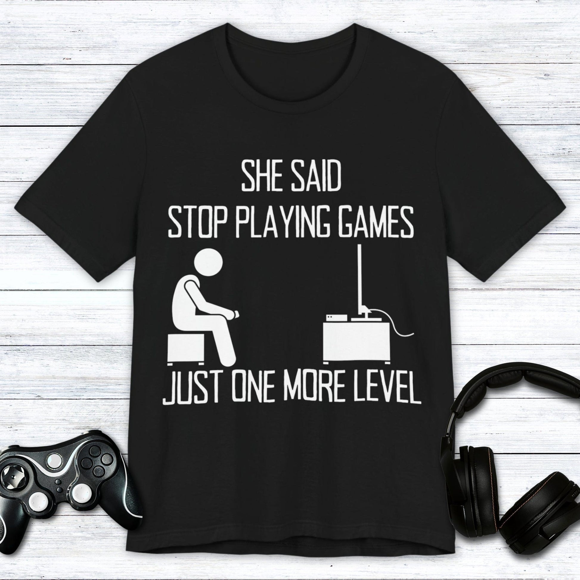 T-Shirt Black / S Stop Playing Games T-shirt