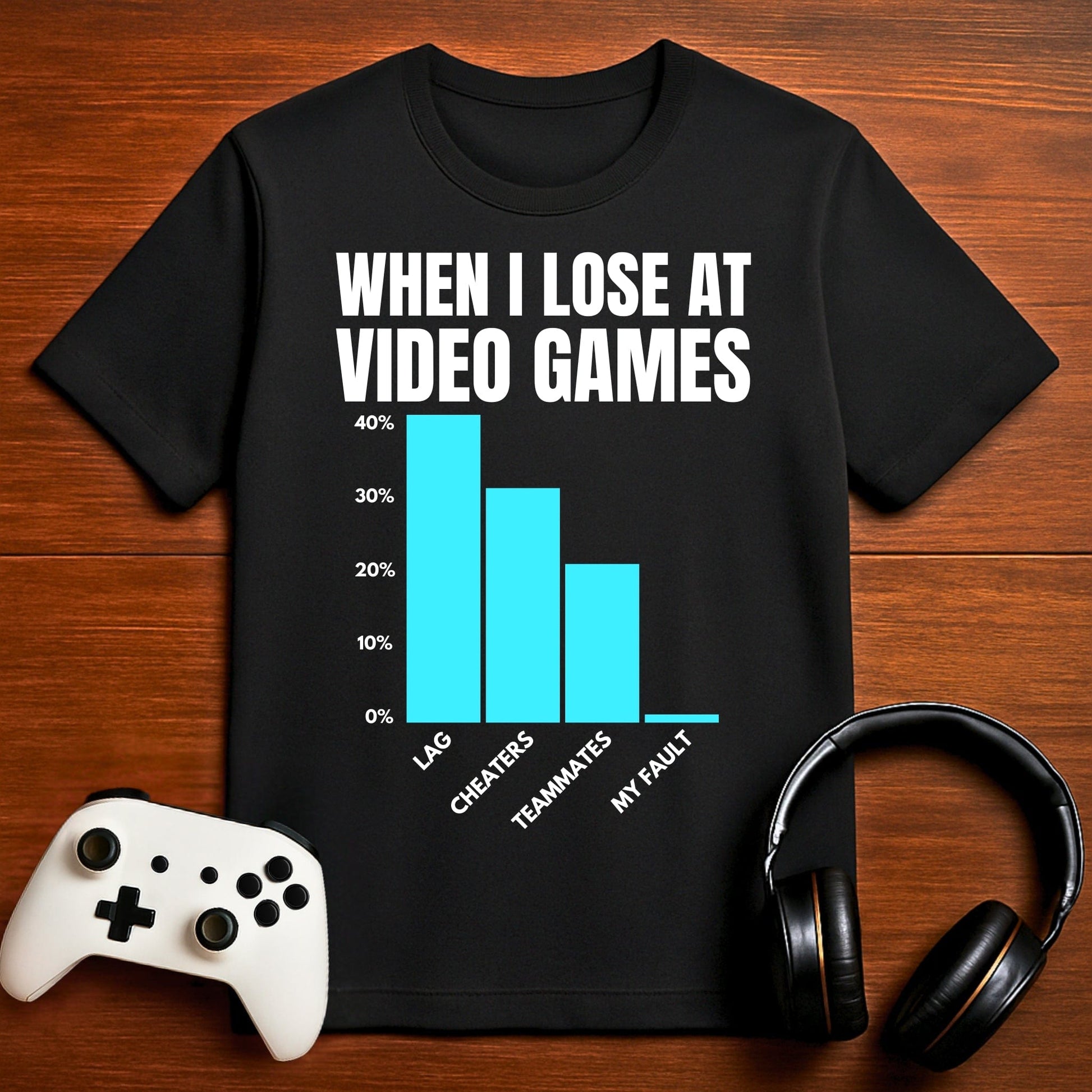 T-Shirt Black / S The Gamer Blues T-shirt