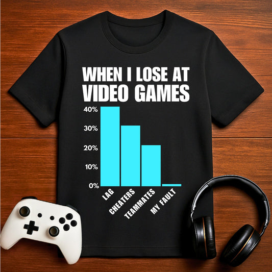 T-Shirt Black / S The Gamer Blues T-shirt