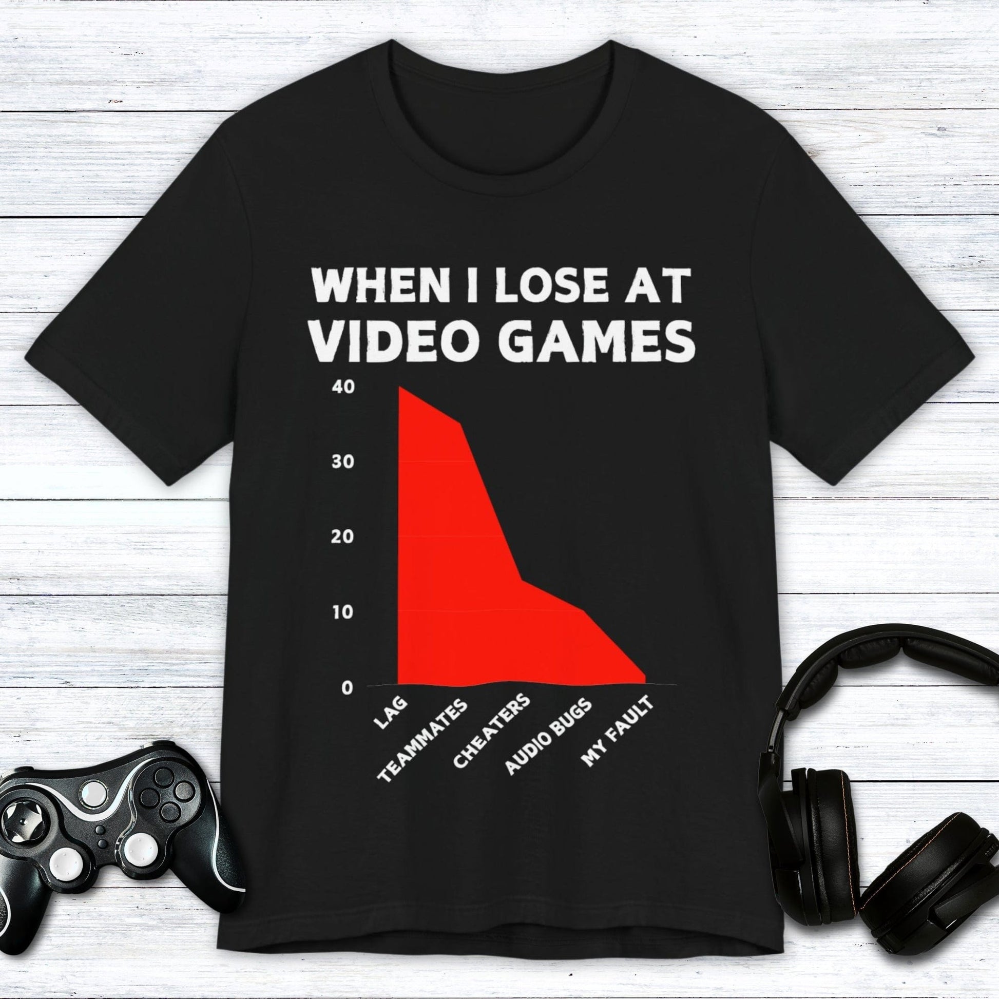 T-Shirt Black / S The Stats Never Lie (Gaming) T-shirt