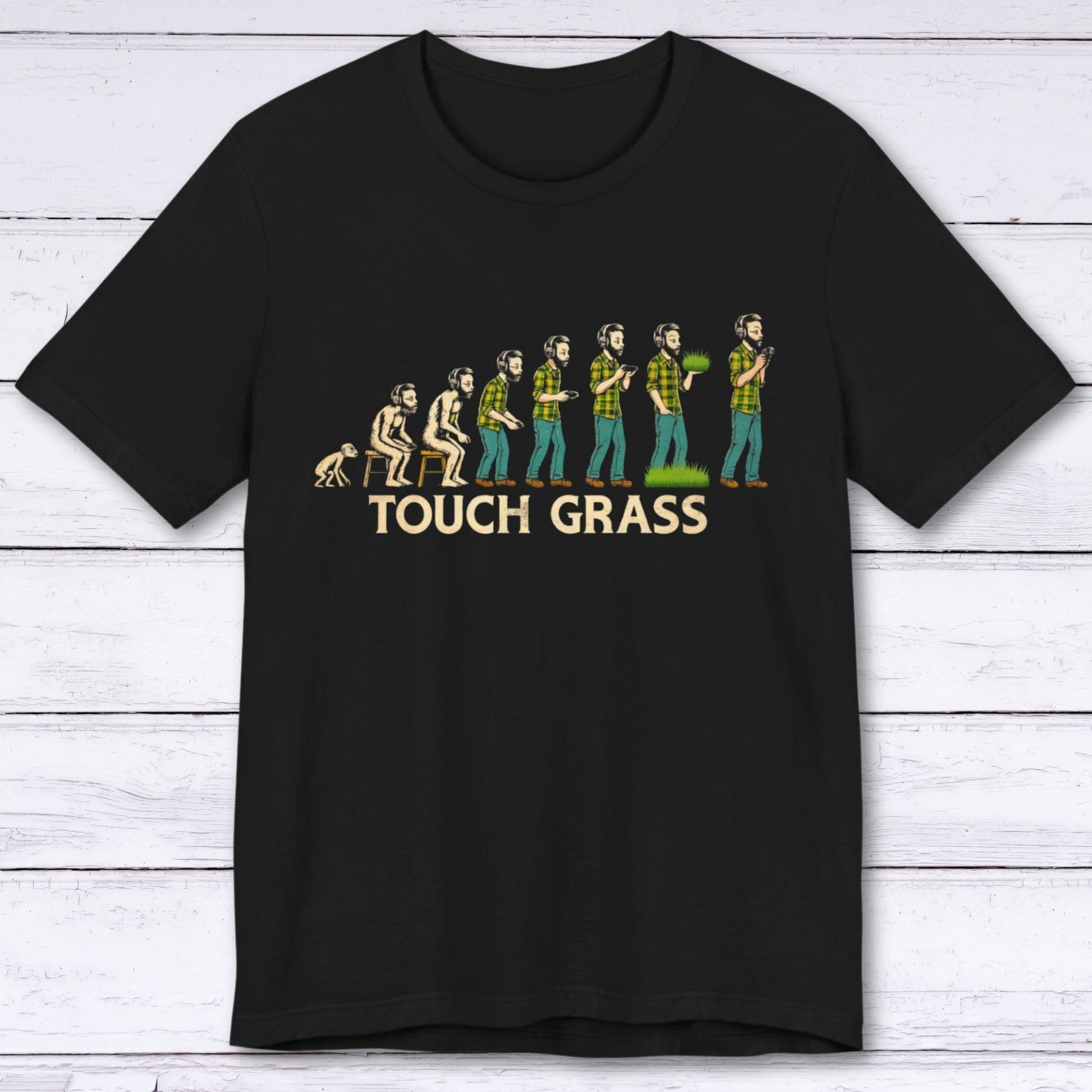 T-Shirt Black / S Touch Grass (Evolution of a Gamer) T-shirt