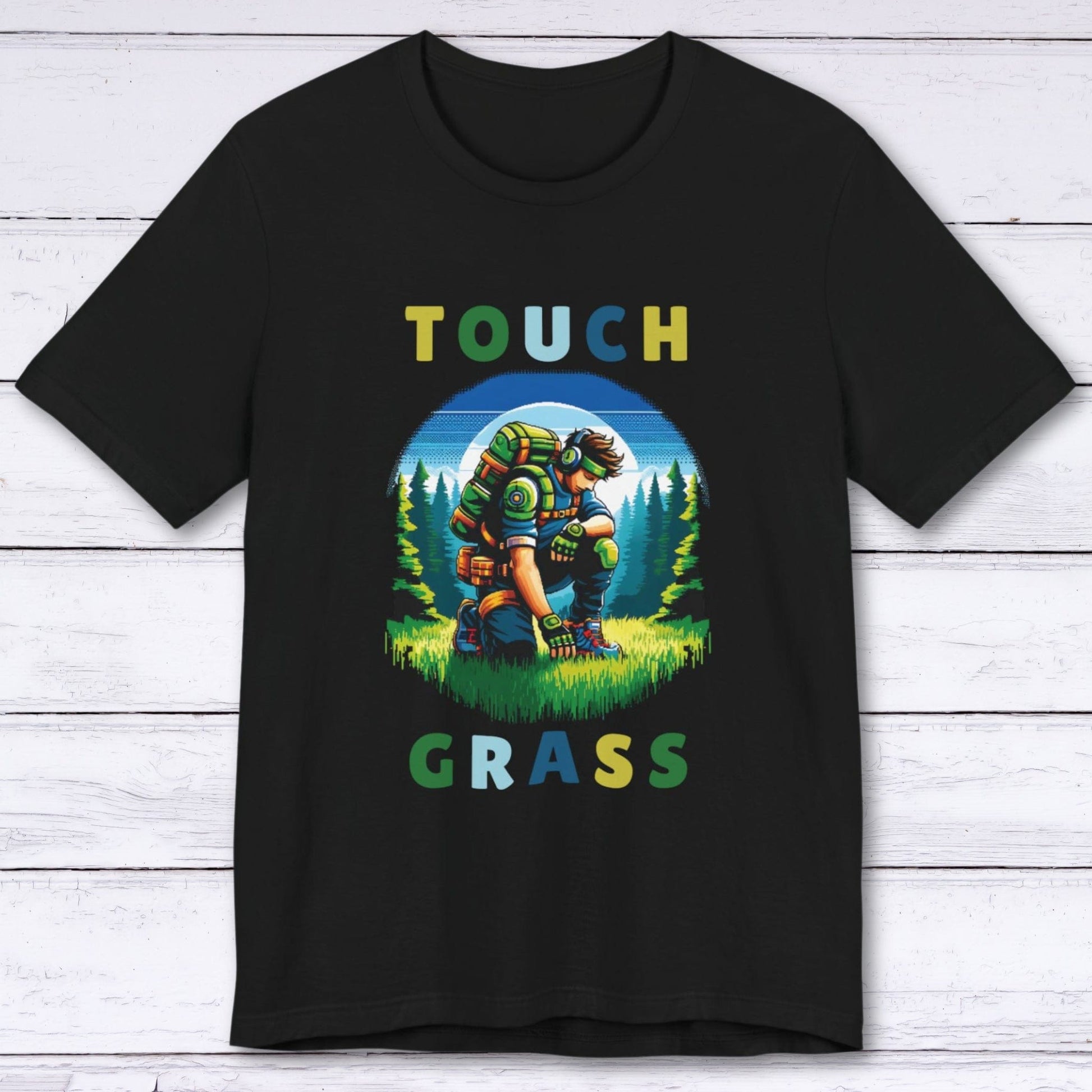 T-Shirt Black / S Touch Grass (Nature) T-shirt