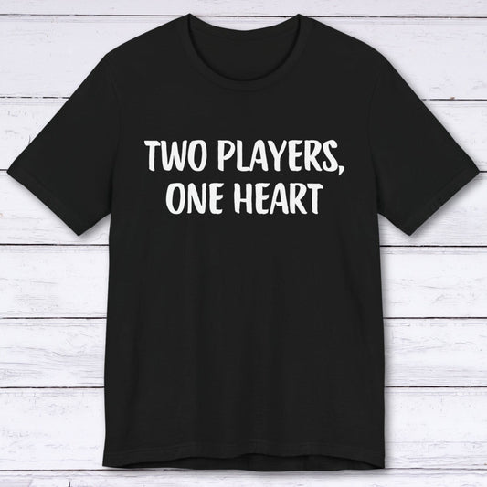 T-Shirt Black / S Two Players, One Heart T-shirt