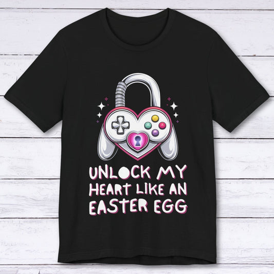 T-Shirt Black / S Unlock My Heart Like An Easter Egg T-shirt