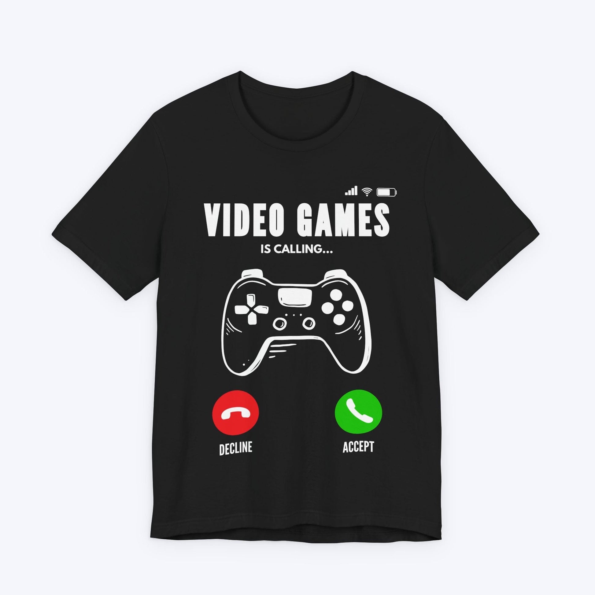 T-Shirt Black / S Video Games is Calling T-shirt