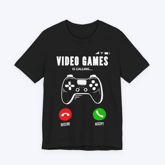 T-Shirt Black / S Video Games is Calling T-shirt