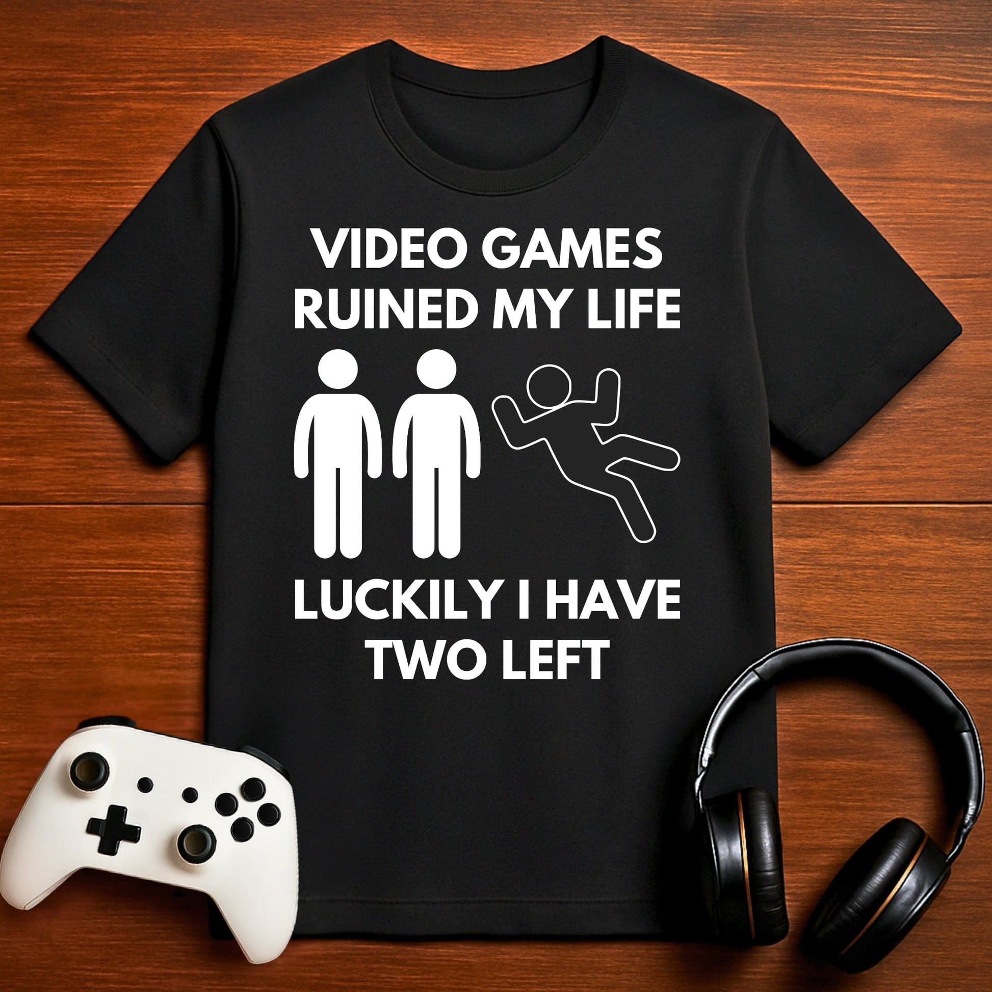 T-Shirt Black / S Video Games Ruined My Life T-shirt
