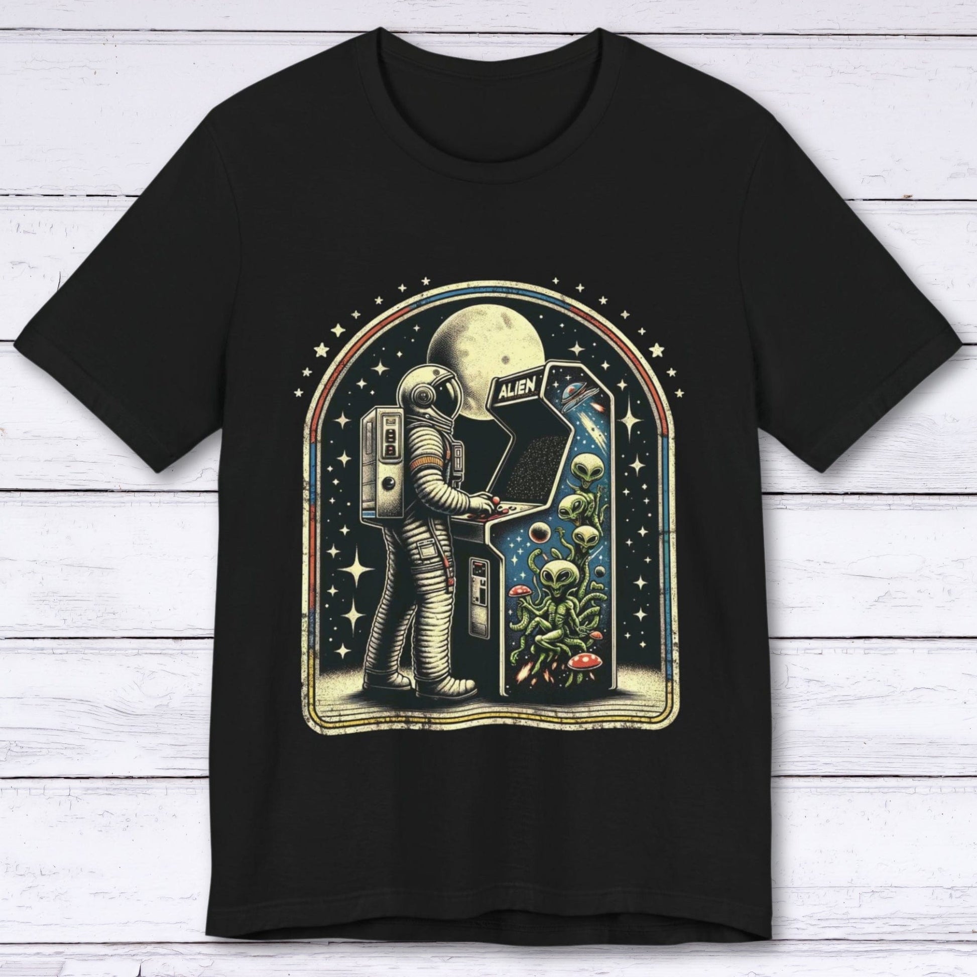 T-Shirt Black / S Vintage Moonwalk Astronaut T-shirt