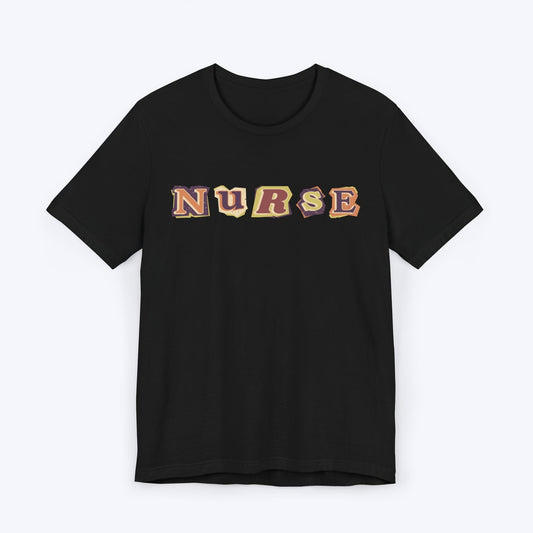 T-Shirt Black / S Vintage Retro Nurse T-shirt