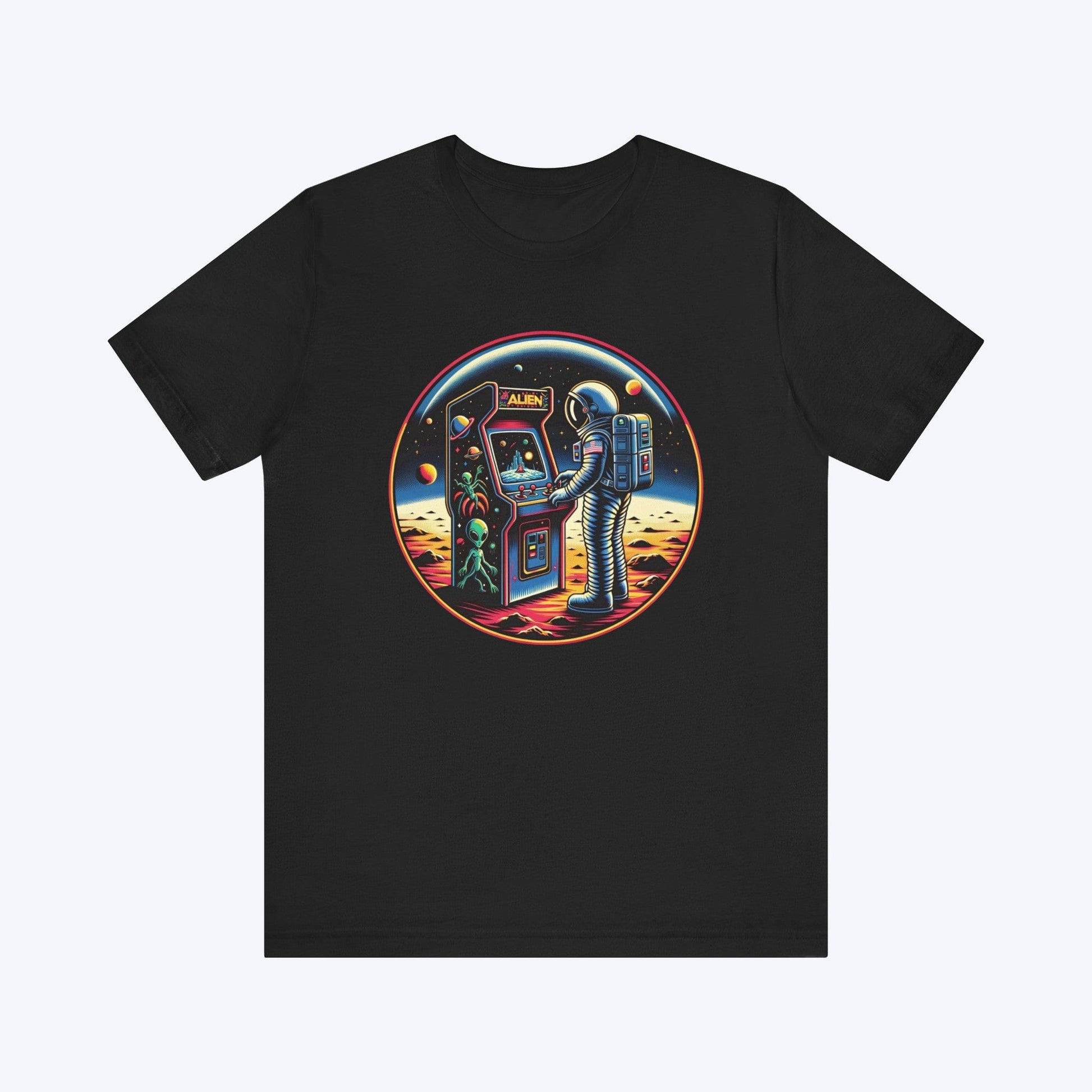 T-Shirt Black / S Visiting Mars - Astronaut Adventure T-shirt