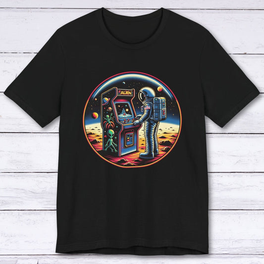 T-Shirt Black / S Visiting Mars - Astronaut Adventure T-shirt