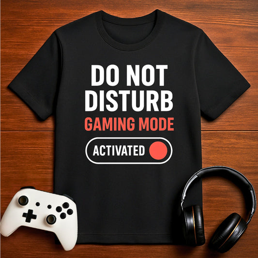 T-Shirt Black / S Warning: Gaming Mode On T-shirt
