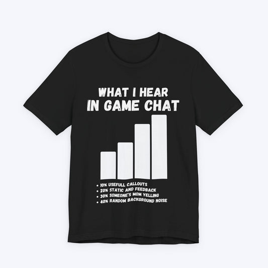 T-Shirt Black / S What I Hear In Game Chat T-shirt