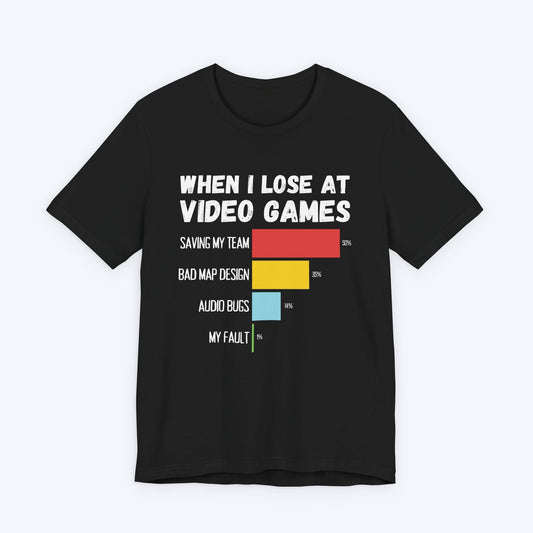 T-Shirt Black / S When I Lose at Video Games (Blame Edition) T-shirt