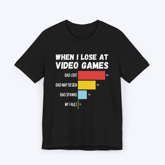 T-Shirt Black / S When I Lose at Video Games (Luck Edition) T-shirt