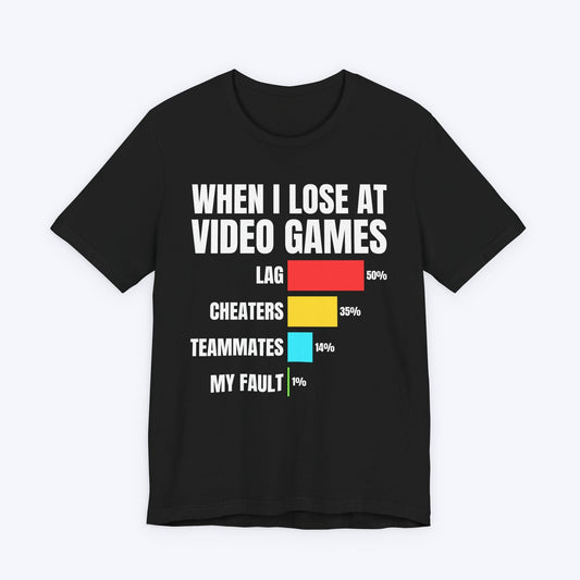 T-Shirt Black / S When I Lose at Video Games T-shirt
