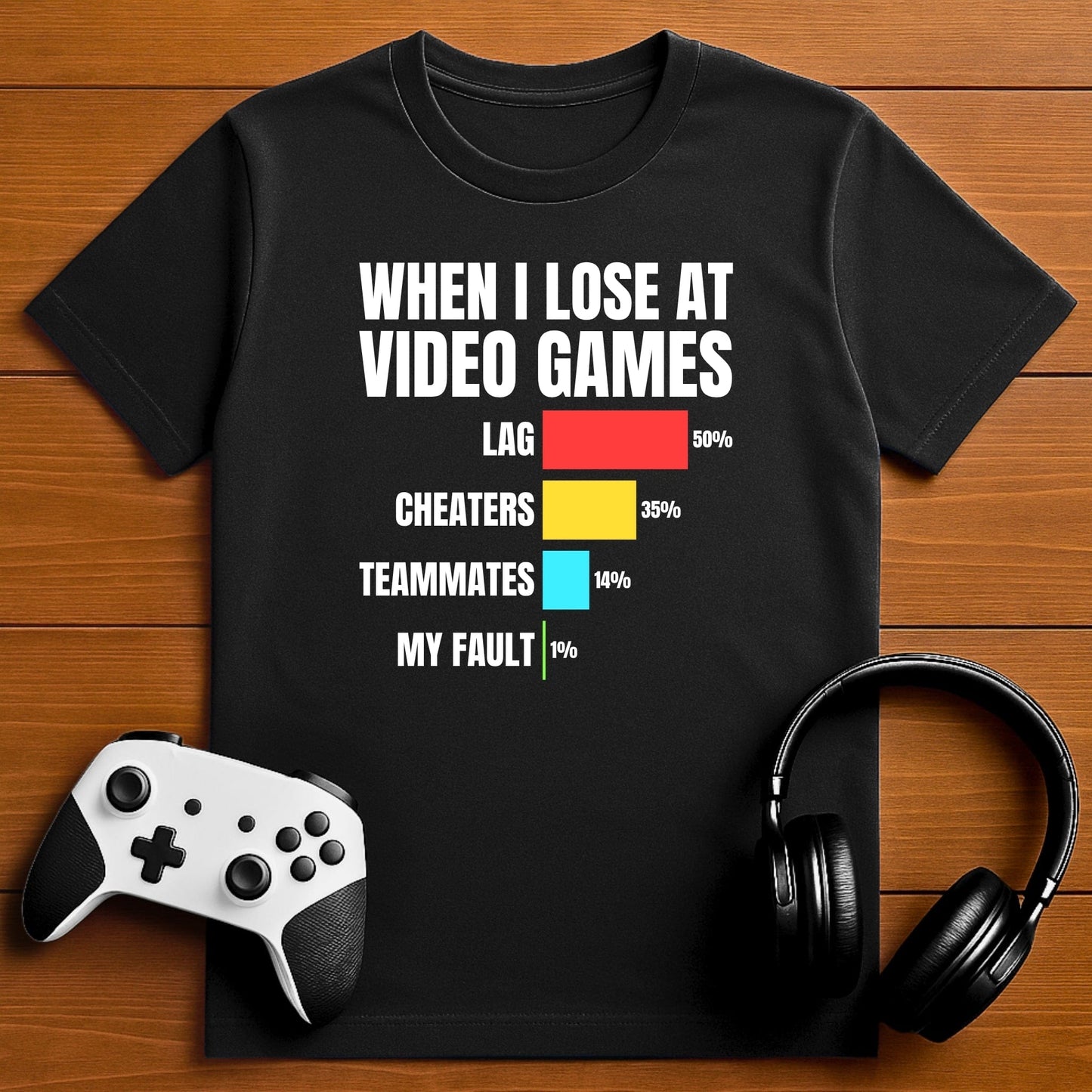 T-Shirt Black / S When I Lose at Video Games T-shirt