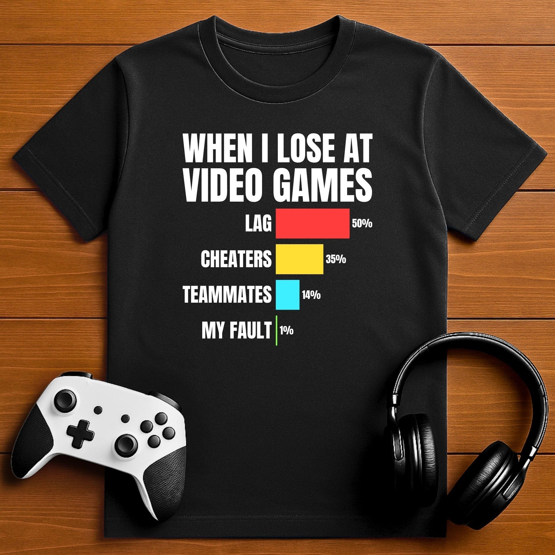 T-Shirt Black / S When I Lose at Video Games T-shirt