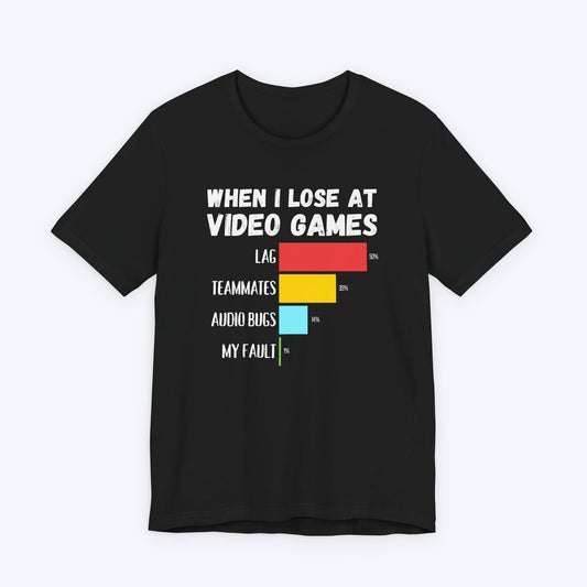 T-Shirt Black / S When I Lose at Video Games T-shirt
