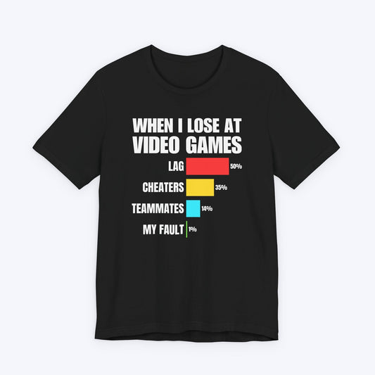 T-Shirt Black / S When I Lose at Video Games T-shirt