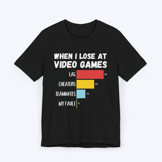 T-Shirt Black / S When I Lose at Video Games T-shirt