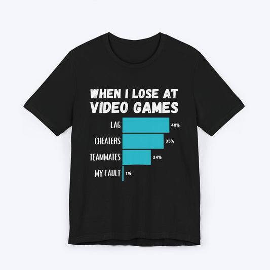 T-Shirt Black / S When I Lose at Video Games T-shirt