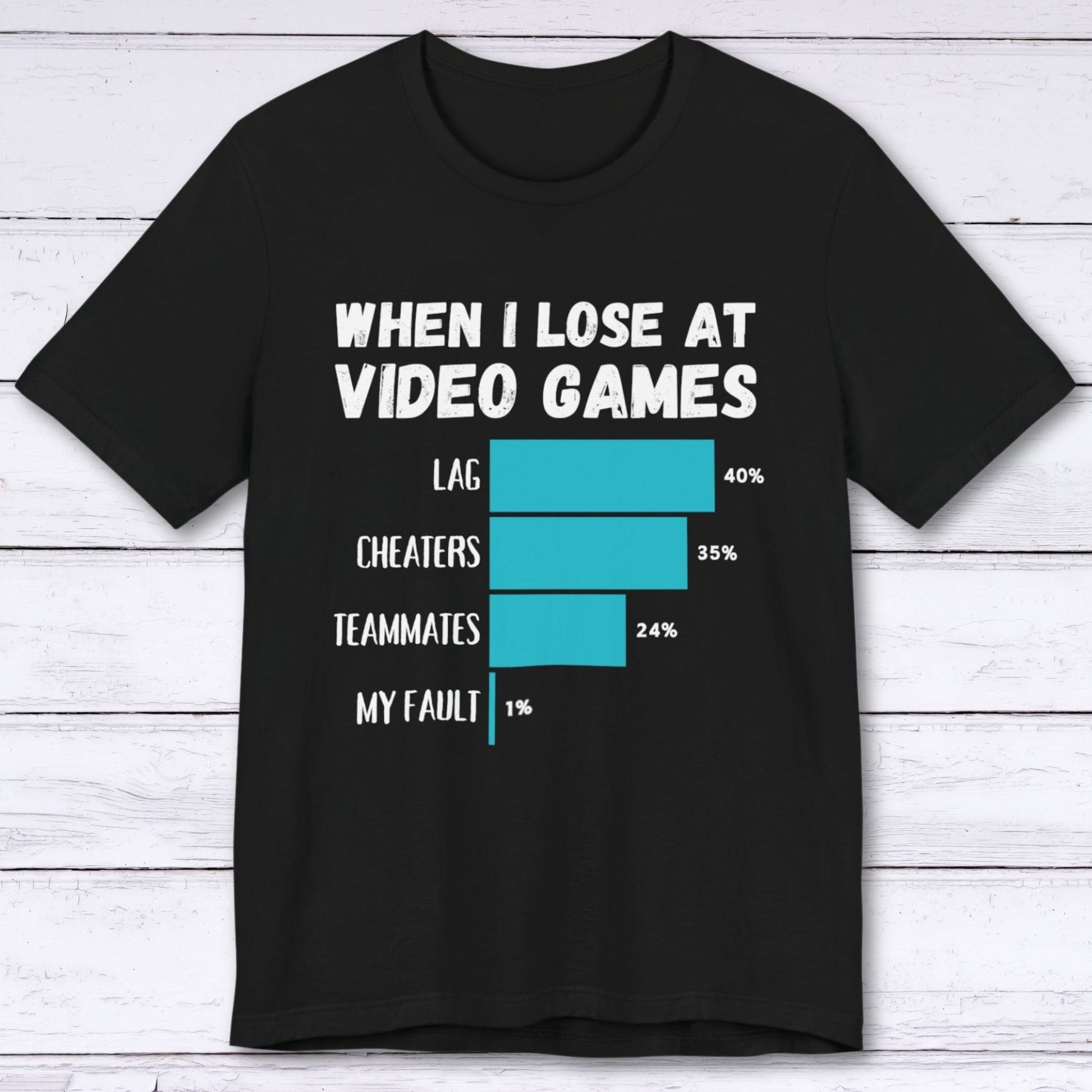 T-Shirt Black / S When I Lose at Video Games T-shirt