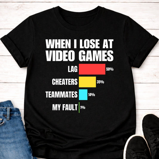 T-Shirt Black / S When I Lose Gamer T-shirt