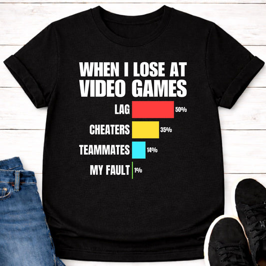 T-Shirt Black / S When I Lose Gamer T-shirt