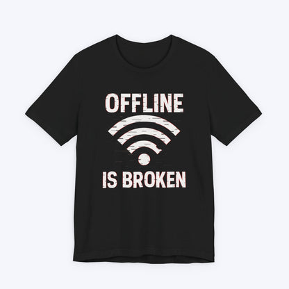 T-Shirt Black / S Who Broke Offline T-shirt