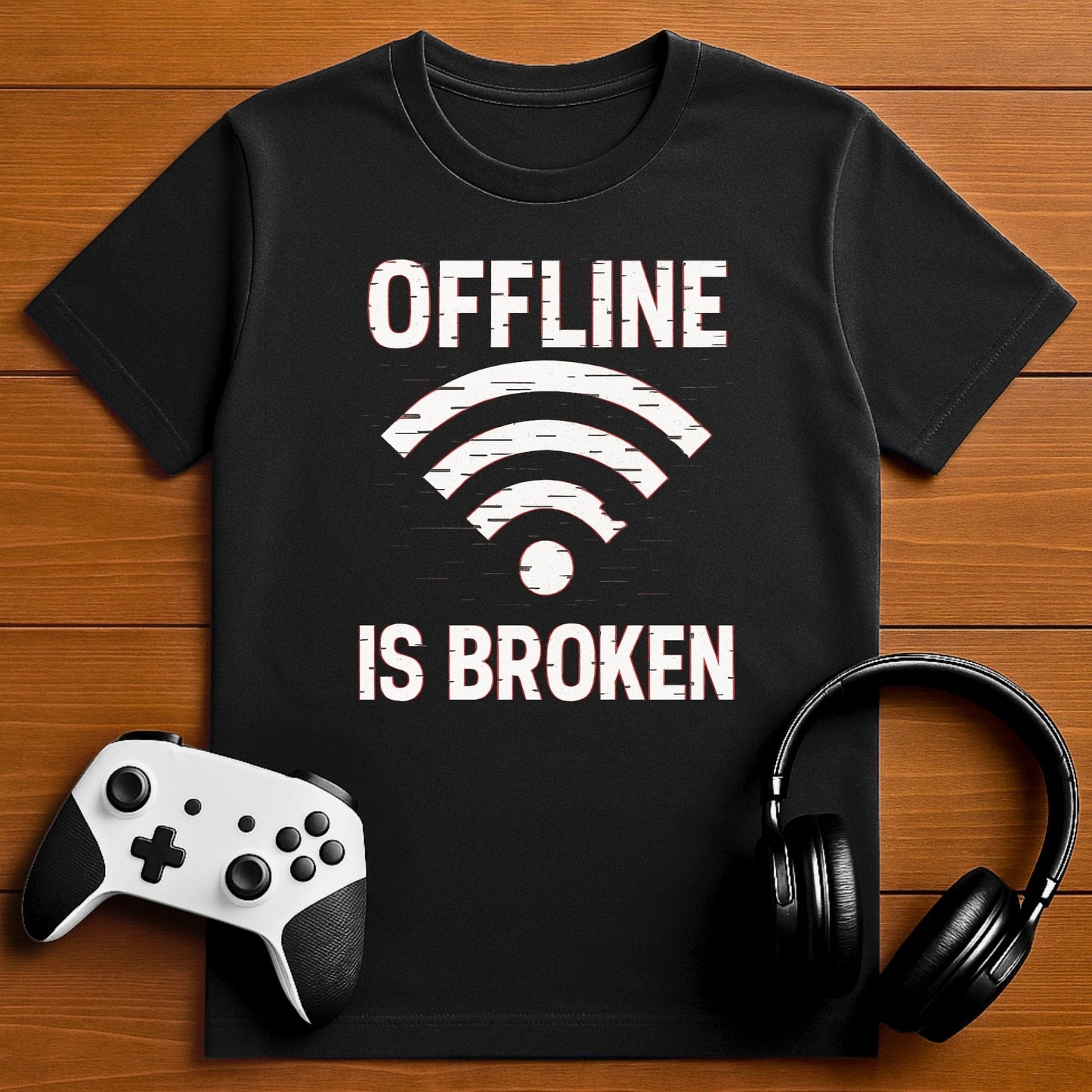 T-Shirt Black / S Who Broke Offline T-shirt