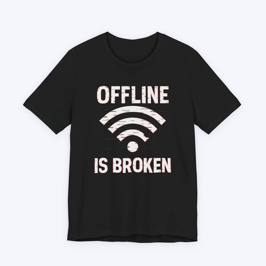 T-Shirt Black / S Who Broke Offline T-shirt