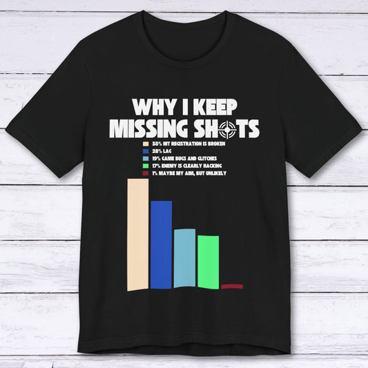 T-Shirt Black / S Why I Keep Missing Shots T-shirt