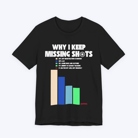 T-Shirt Black / S Why I Keep Missing Shots T-shirt