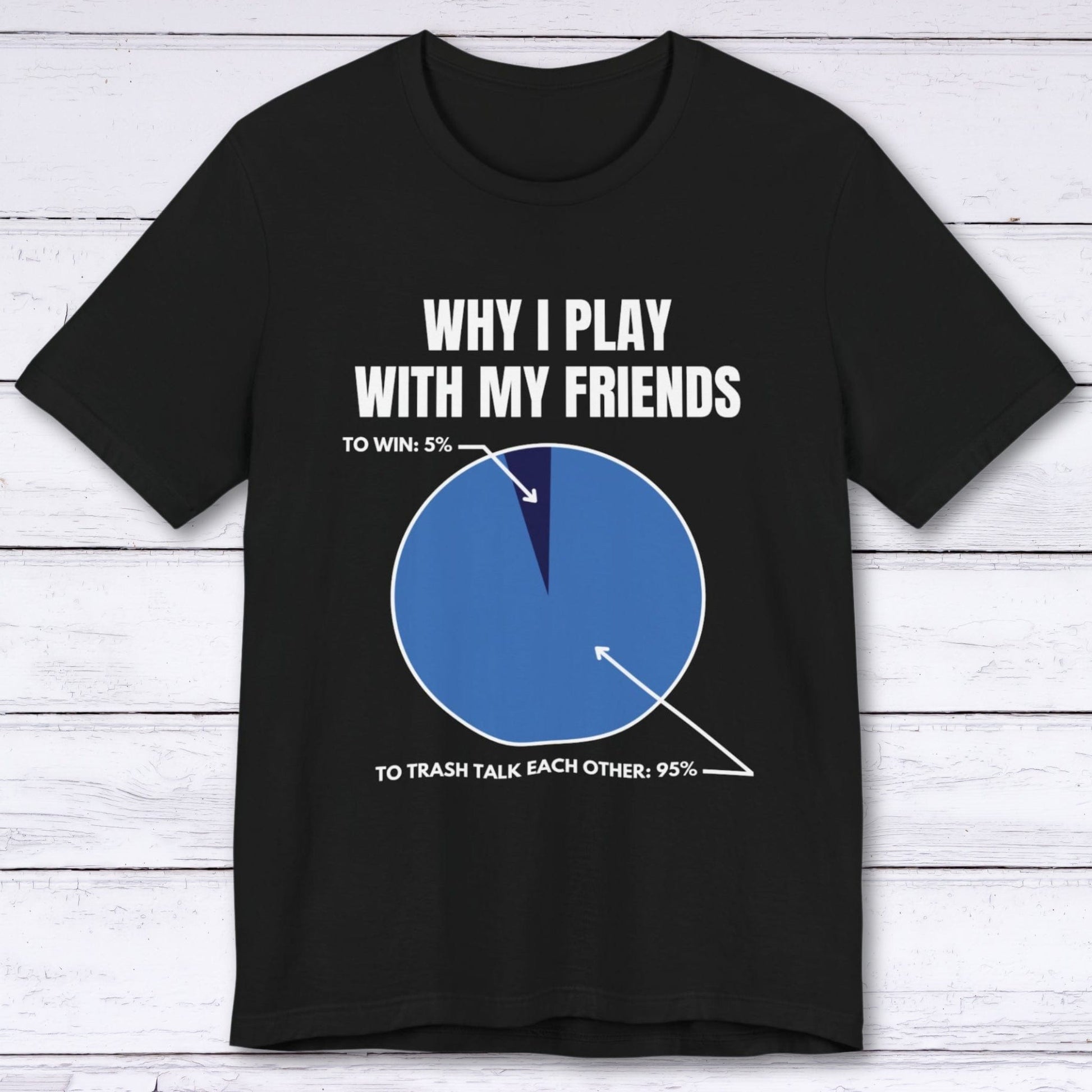 T-Shirt Black / S Why I Play With My Friends T-shirt