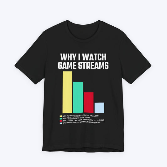 T-Shirt Black / S Why I Watch Game Streams T-shirt