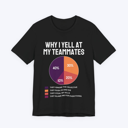 T-Shirt Black / S Why I Yell At My Teammates T-shirt
