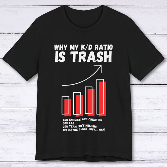 T-Shirt Black / S Why My K/D Ratio Is Trash T-shirt