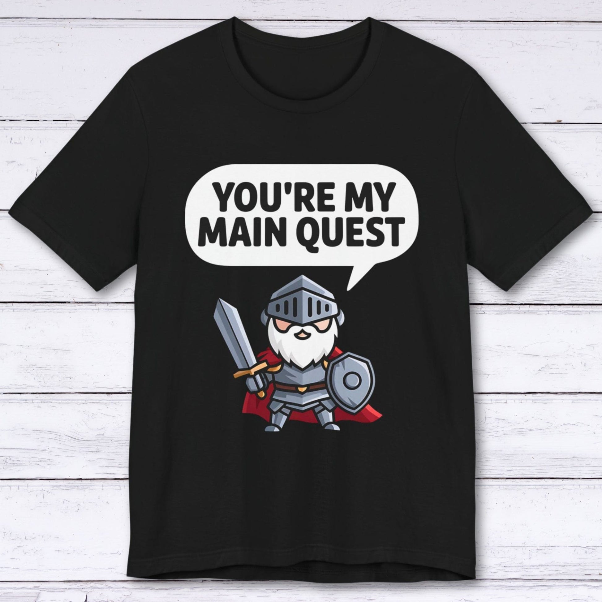 T-Shirt Black / S You're My Main Quest – Level 100 Love T-shirt