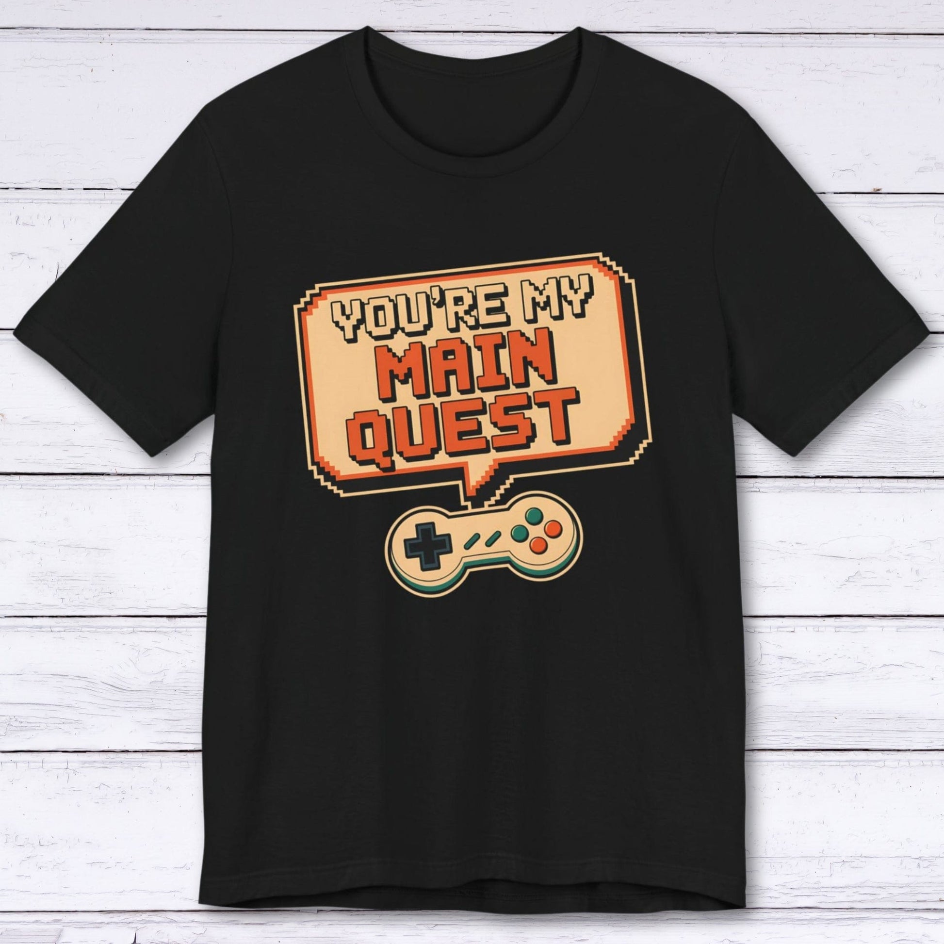 T-Shirt Black / S You're My Main Quest – Open World Love T-shirt