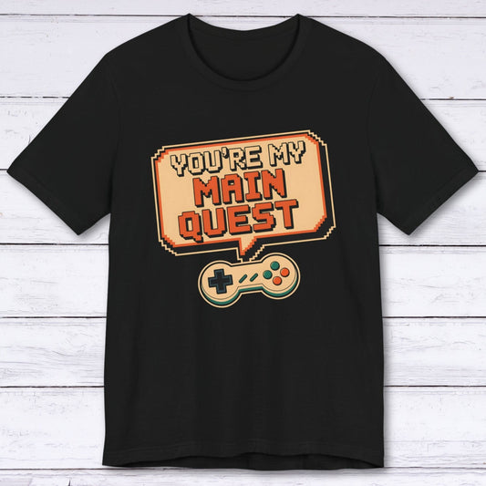 T-Shirt Black / S You're My Main Quest – Open World Love T-shirt