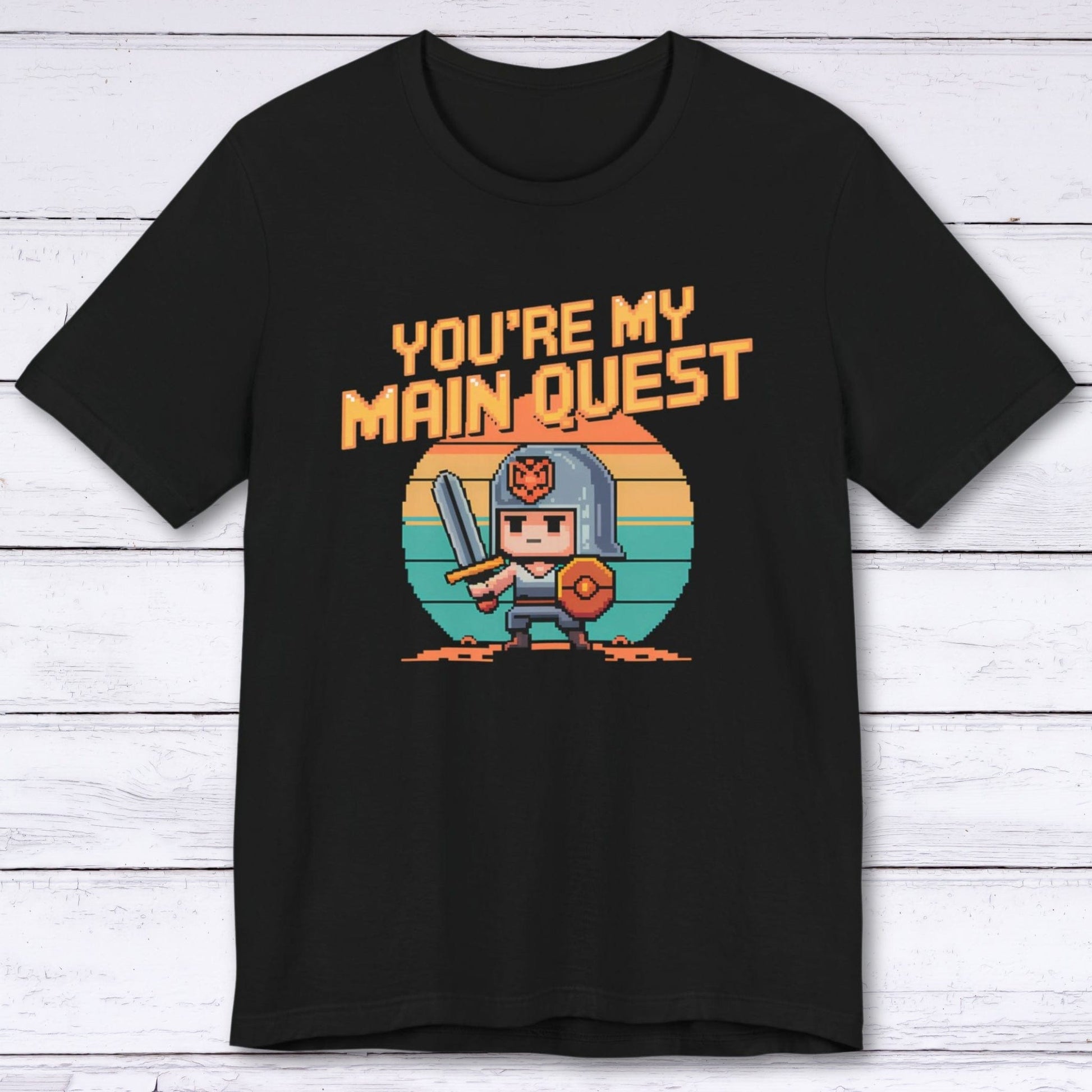 T-Shirt Black / S You're My Main Quest – RPG Love Edition T-shirt